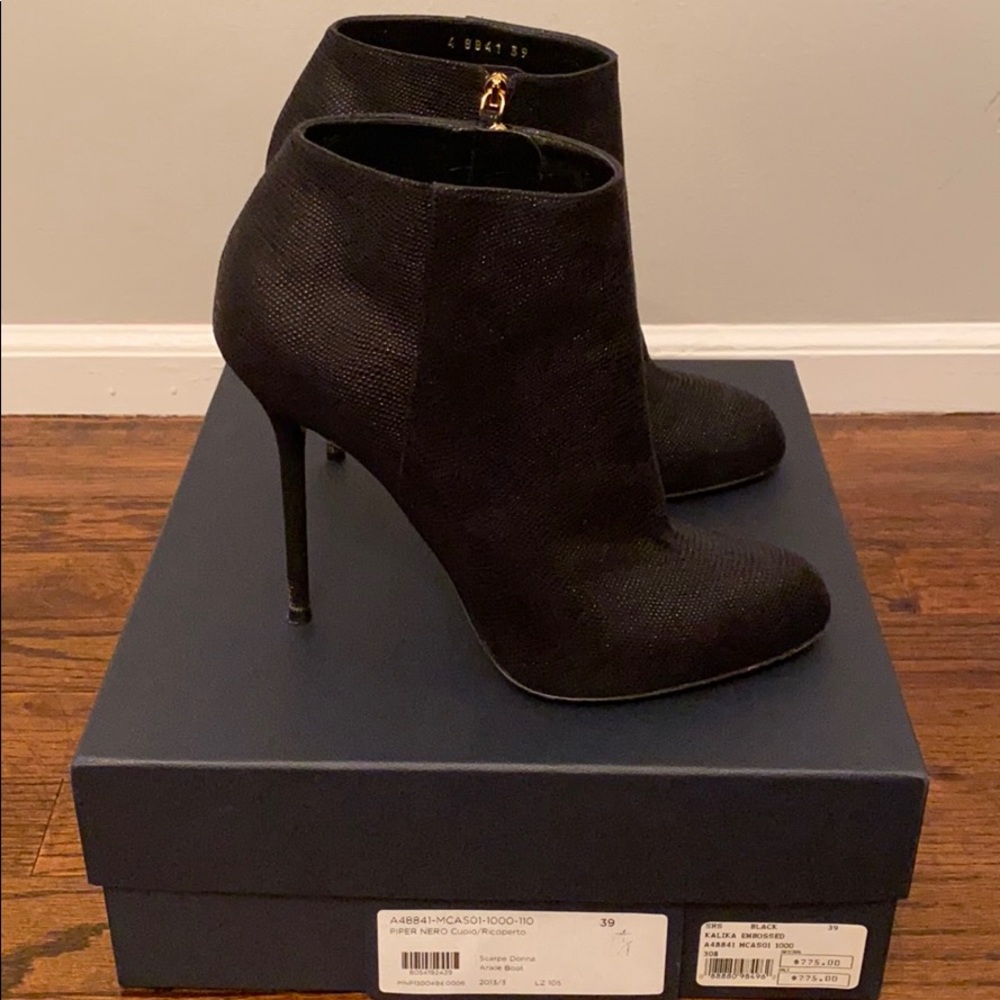 Sergio Rossi Black Ankle Boots